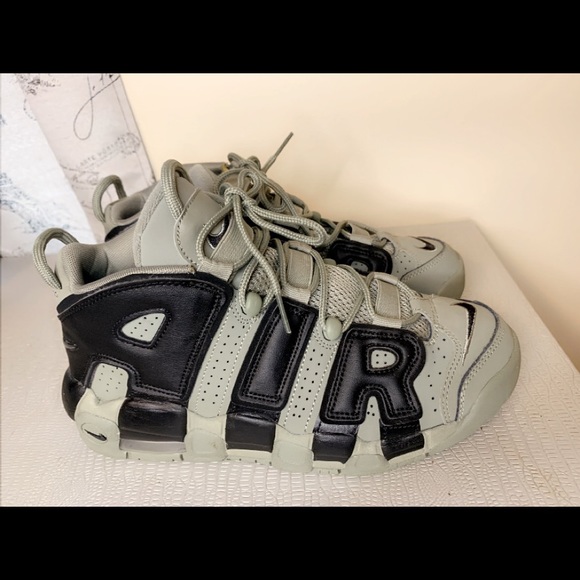 nike air uptempo olive green